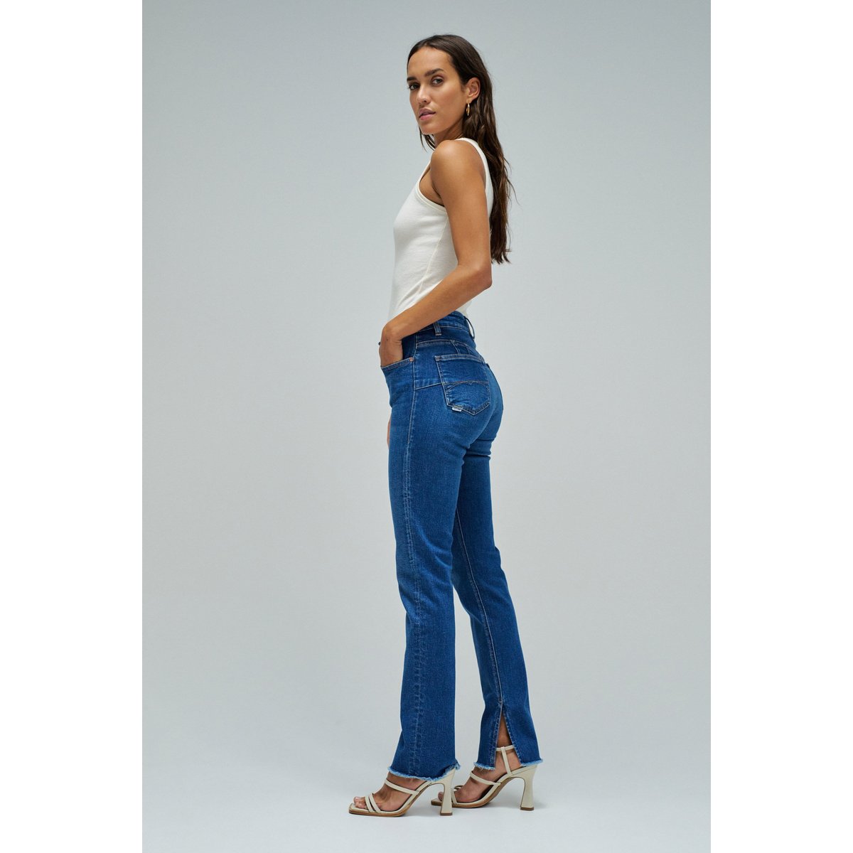 JEAN DESTINY PUSH UP SKINNY bleu denim, SALSA JEANS