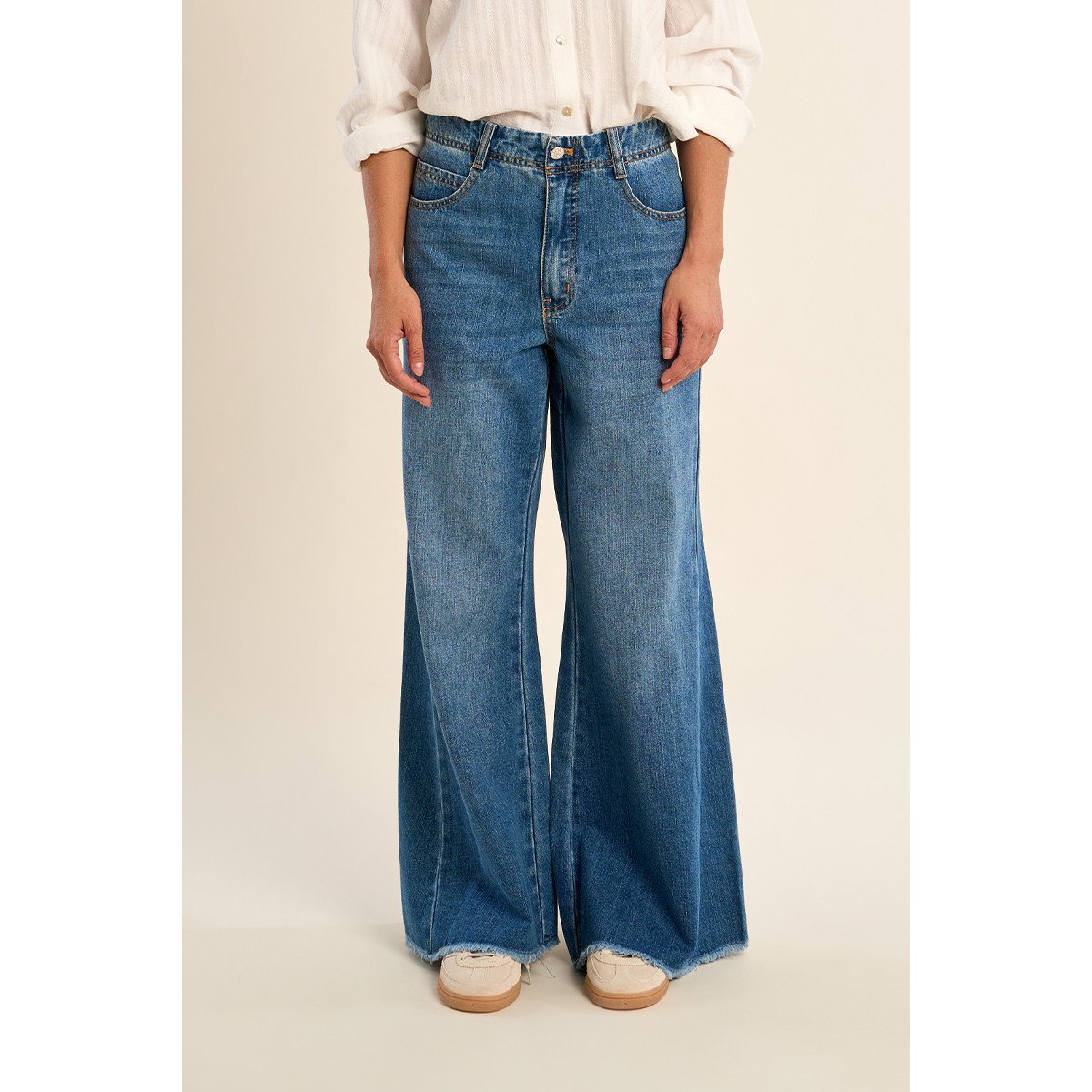 Denim large, évasé denim blue, MOLLY BRACKEN