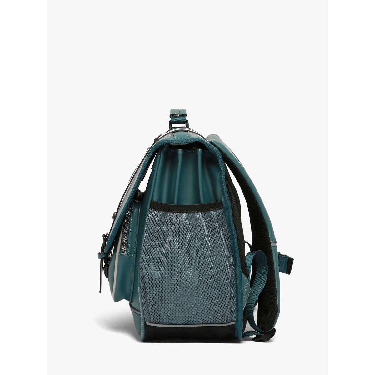 Cartable 3 compartiments blue grey stripe, CAMELEON