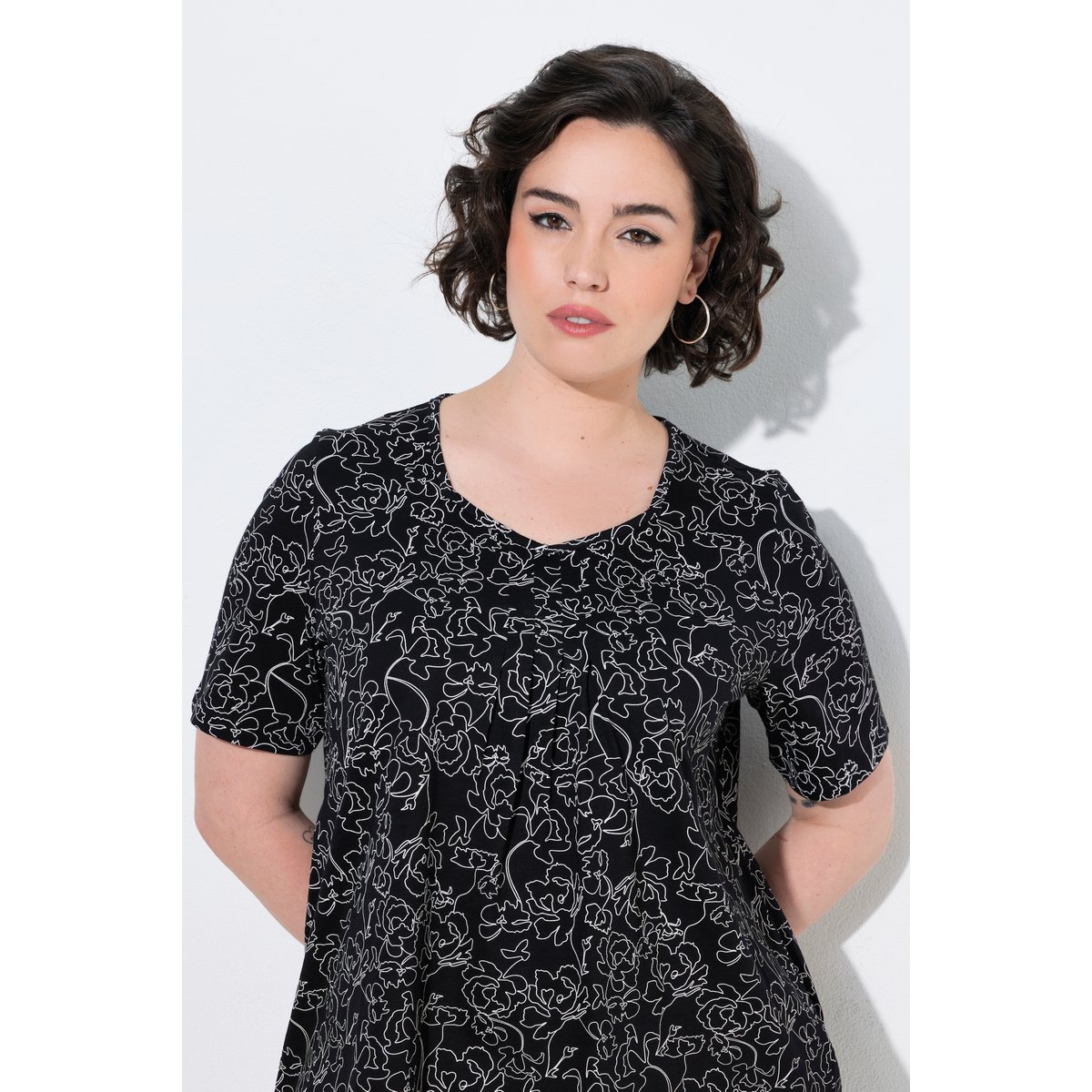 T-shirt à manches courtes noir, ULLA POPKEN