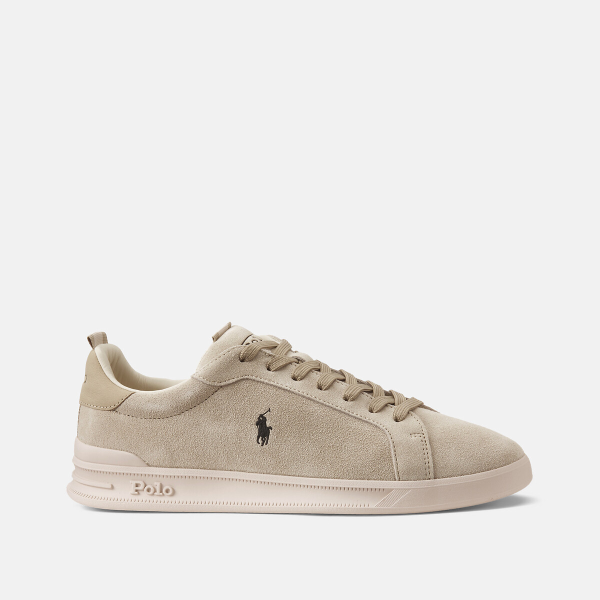 Baskets en cuir suédé, Heritage Court taupe, POLO RALPH LAUREN