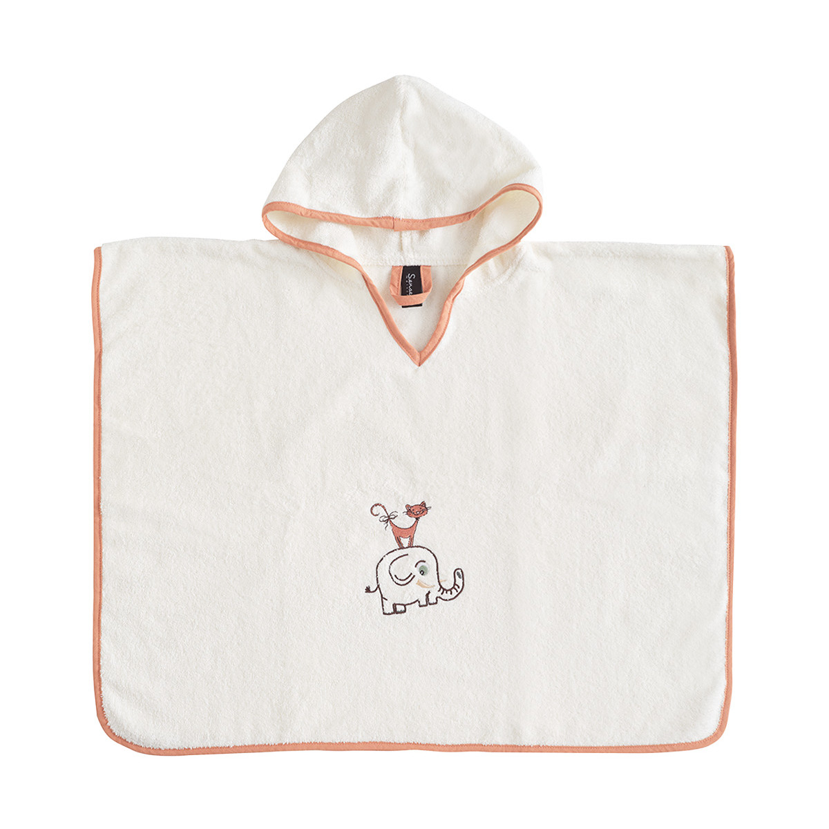 Poncho de bain enfant 4/8 ans ZOO ZOO ecru, SENSEI MAISON