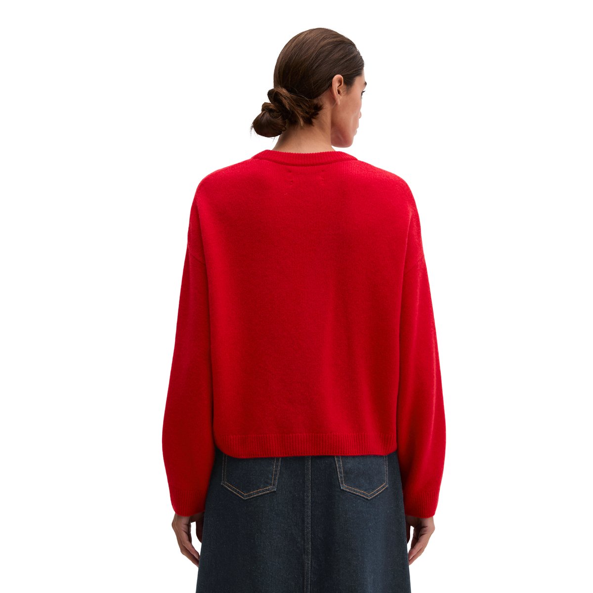 Pull ample en laine mérinos douce rouge, MARC O'POLO