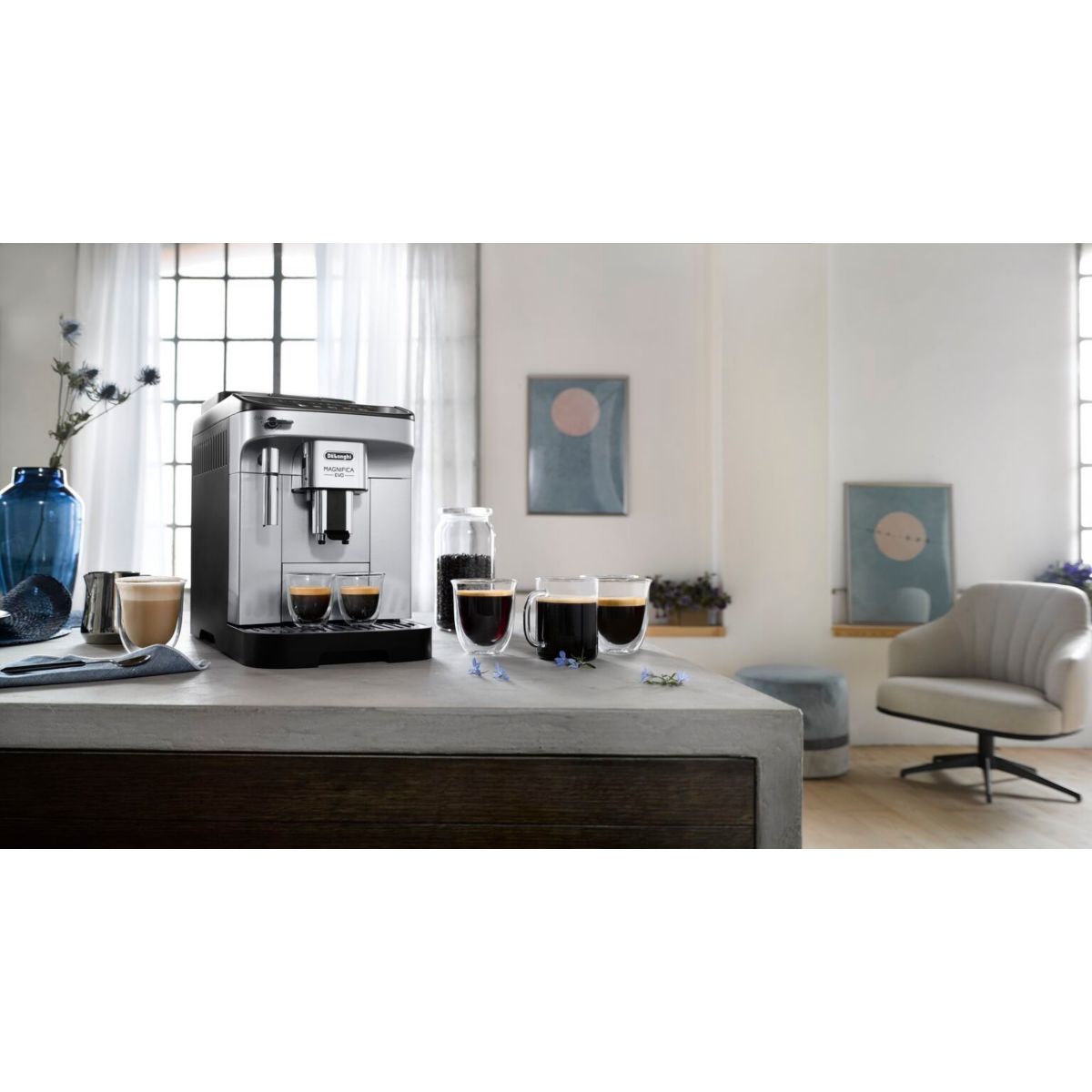 Expresso Broyeur FEB2931.SB couleur unique, DELONGHI