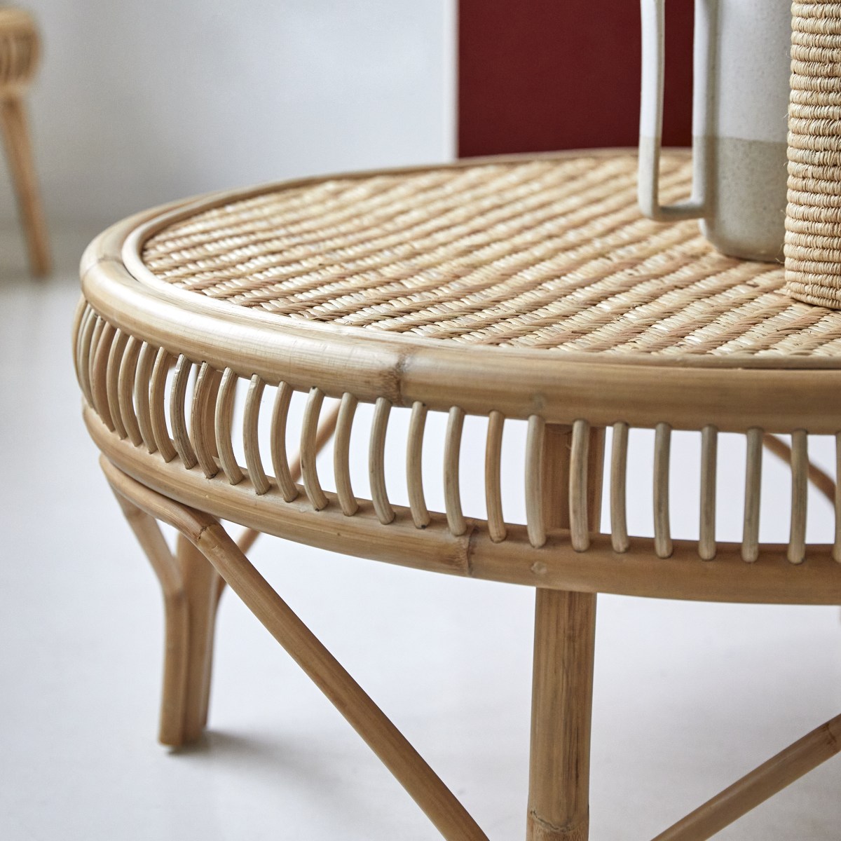Table basse en Rotin, ZITA naturel, TIKAMOON