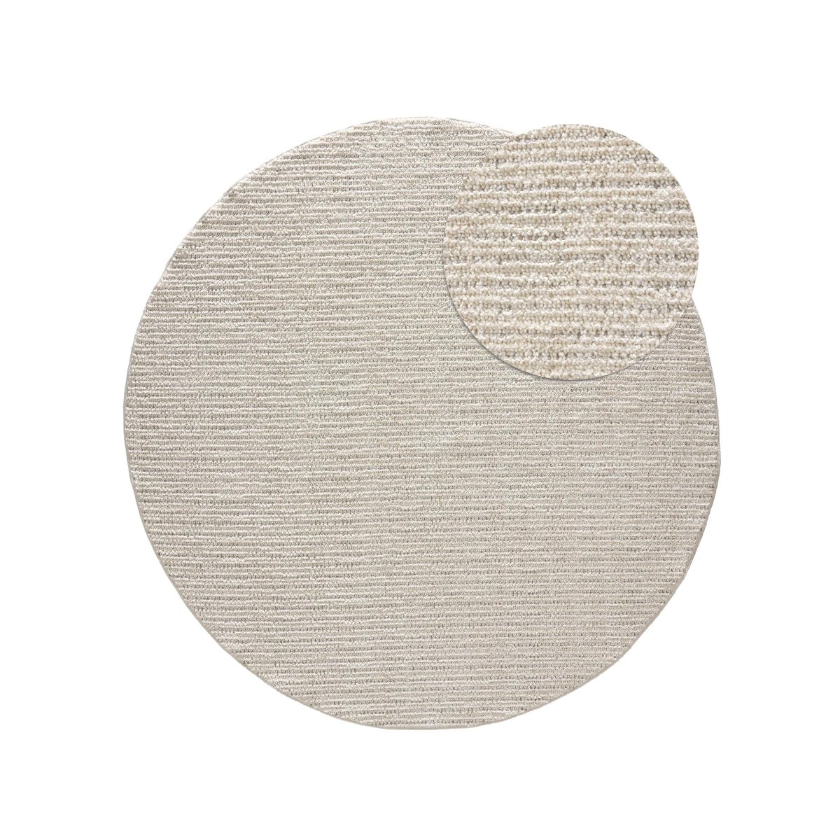 Tapis rond LILIBETH crème, BENUTA