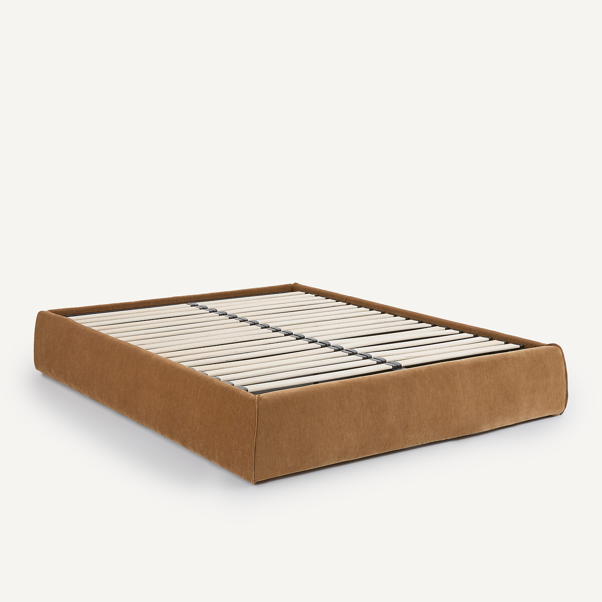 Housse de cadre de lit-coffre, en polyester, CONNOR caramel, AM.PM