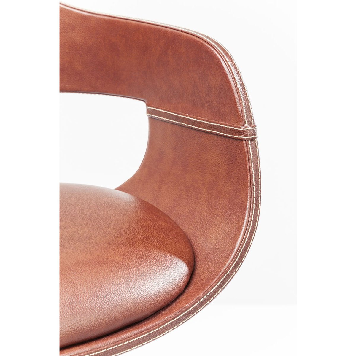 Tabouret de bar réglable en simili, MONACO nougat, KARE DESIGN