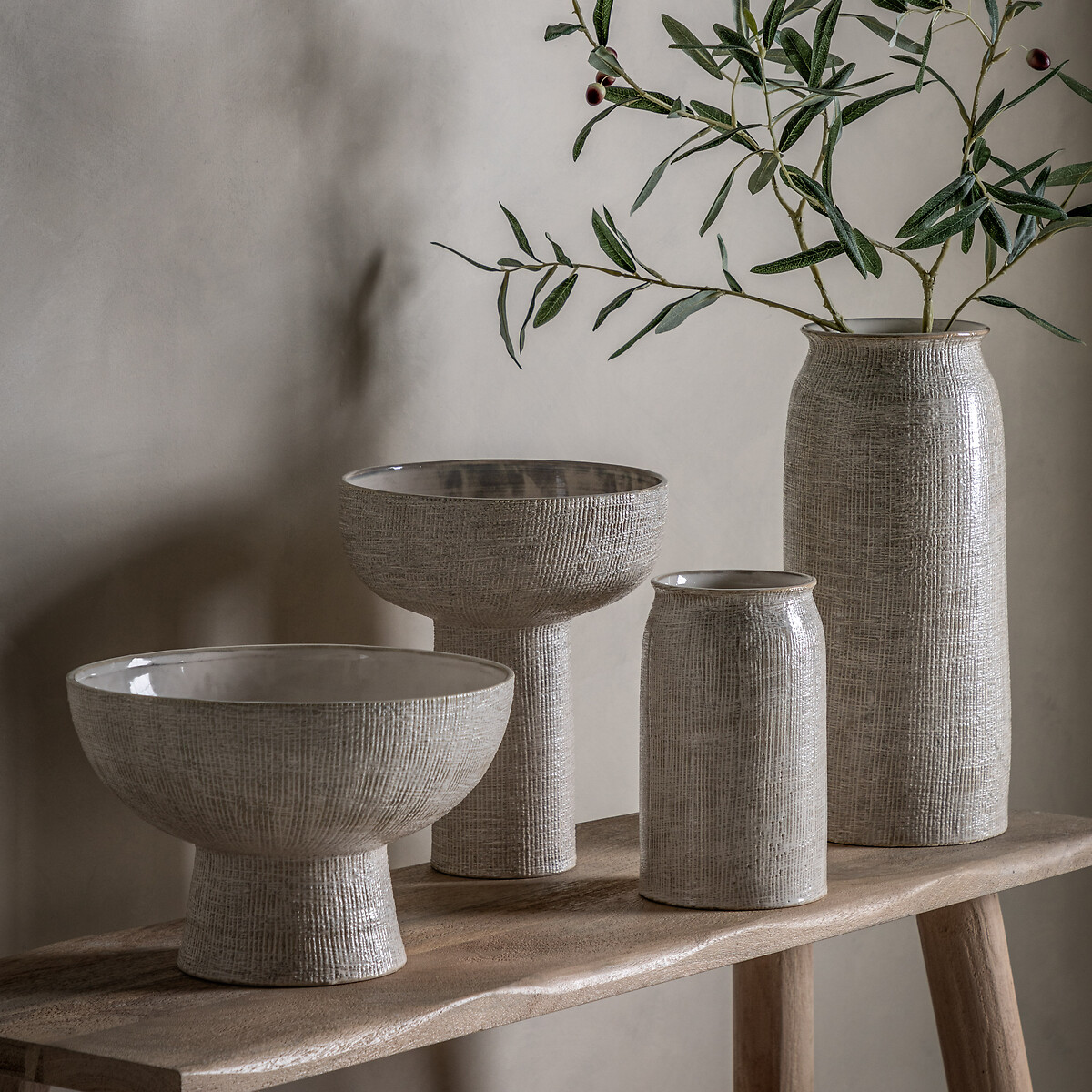 30cm Talbot Bowl Shape Vase natural, ÉDITÉ