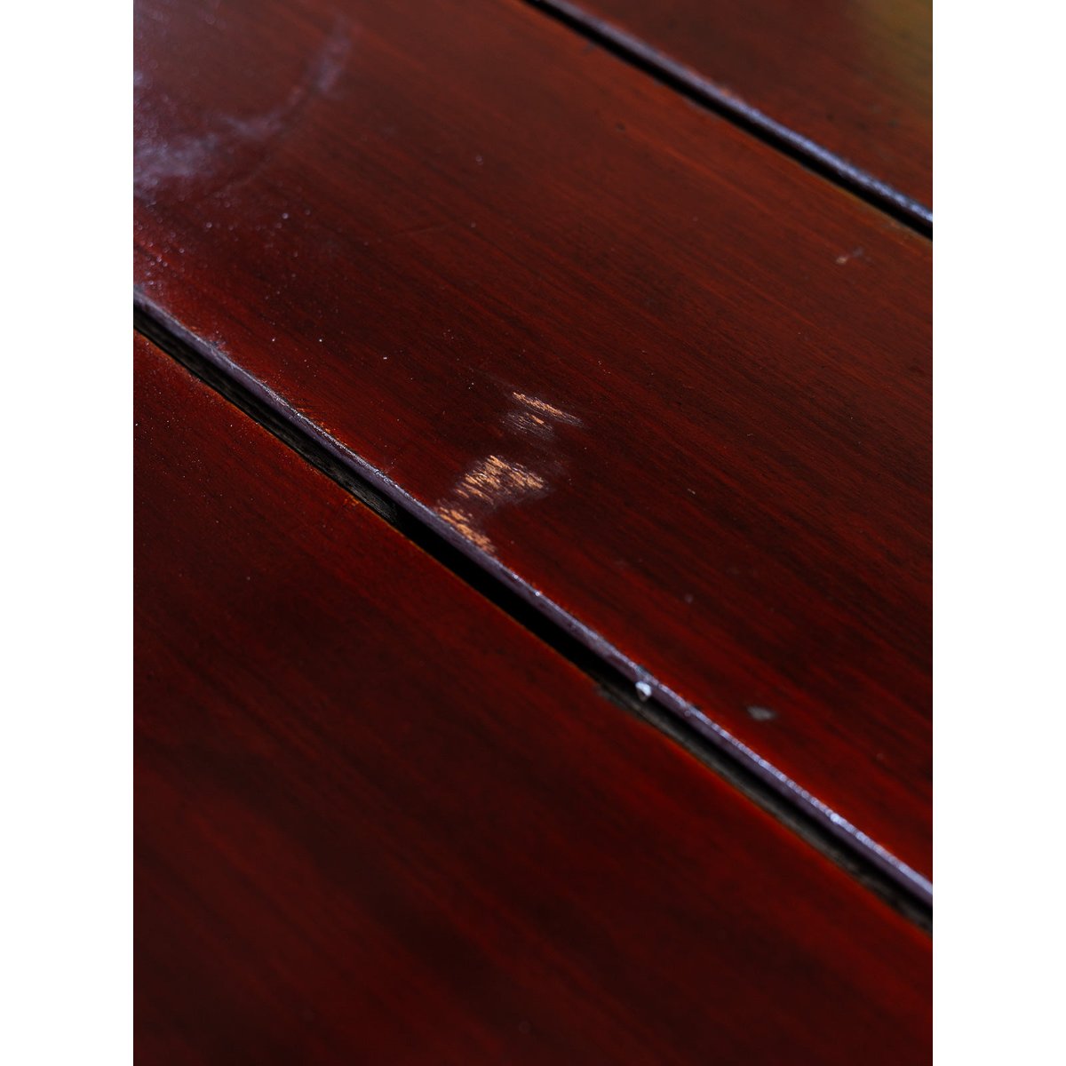 Table à manger pliable d'extérieur Romy N°1558 - Bon état bois foncé, DEBONGOUT