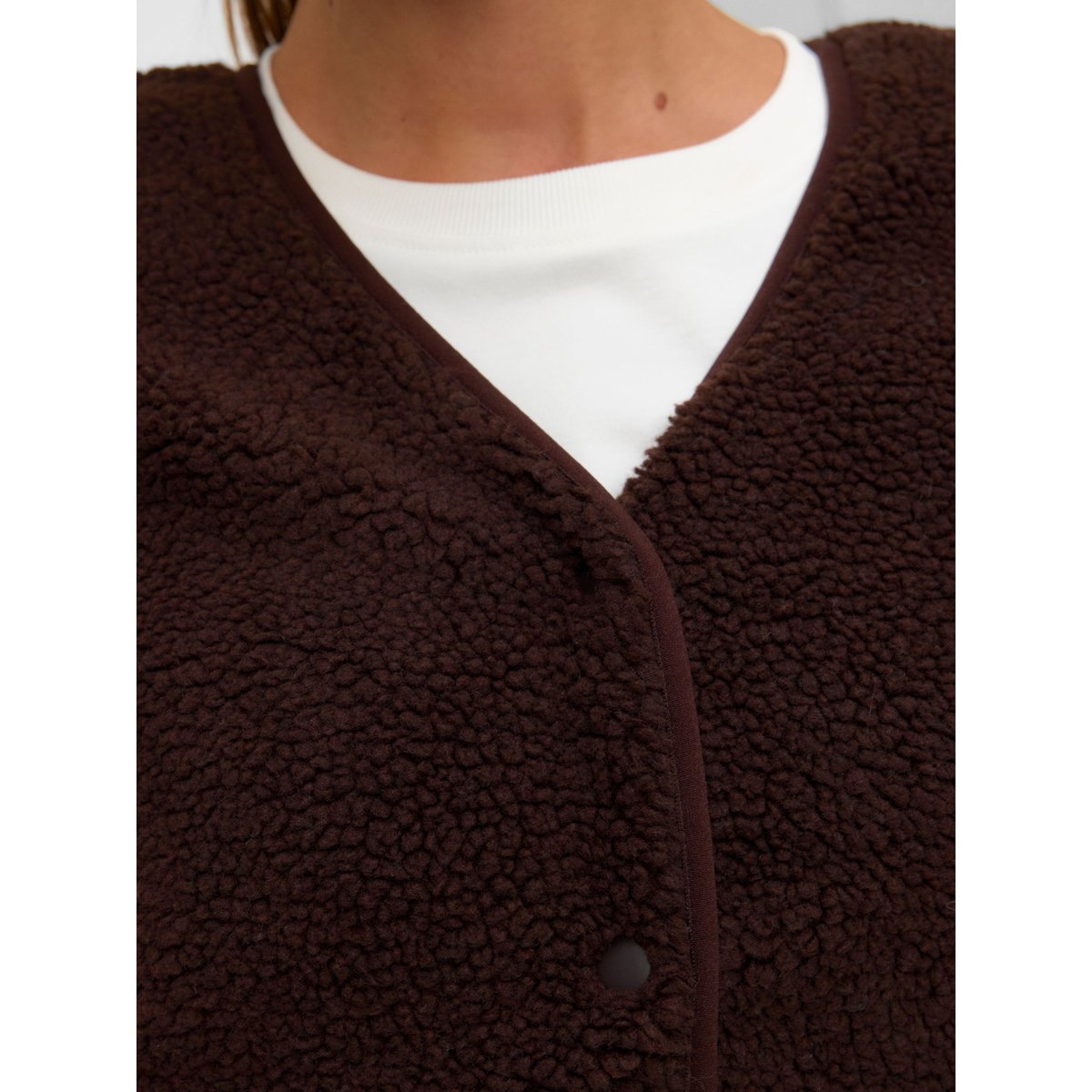Gilet En Peluche black coffee, VERO MODA