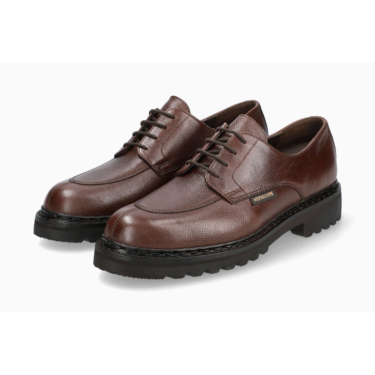 Derbies en cuir PEGASIO marron foncé 11, MEPHISTO