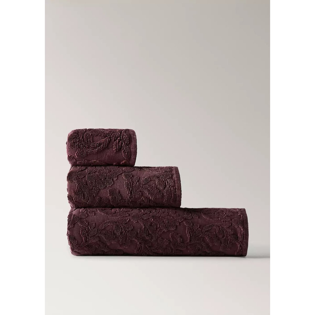 Drap de bain coton jacquard rose, MANGO HOME