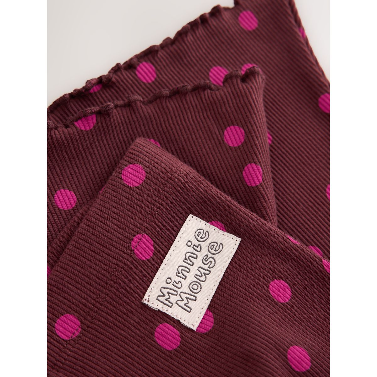 Ensemble sweat et pantalon évasé minnie mouse rose framboise à pois, NEXT