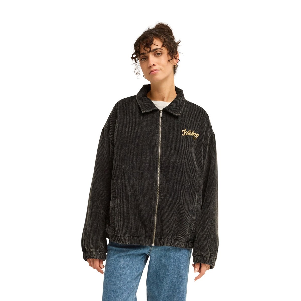 Veste zippée oversize CHILL noir off black, BILLABONG