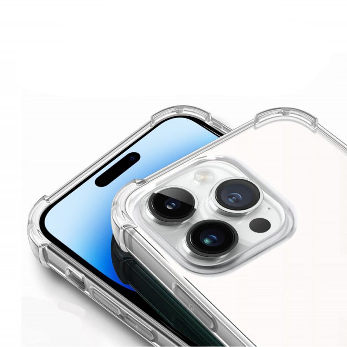 Coque antichoc iPhone 14 Pro Max transparent, EVETANE