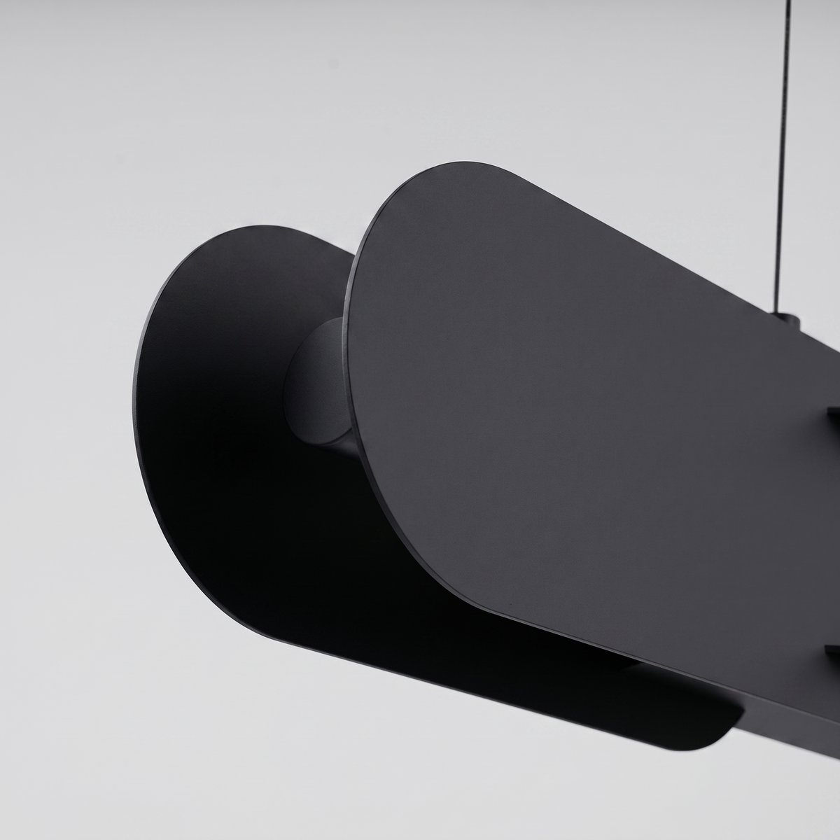 Suspension Acier Noir LED 1 Chain noir, EDEN