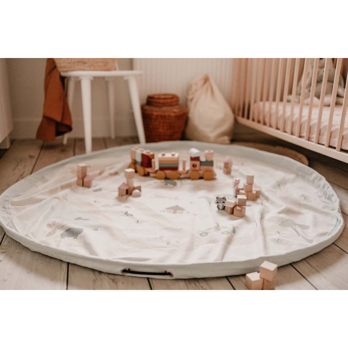 play&go - tapis de jeu & sac à jouets - jungle multicolor, PLAY ET GO