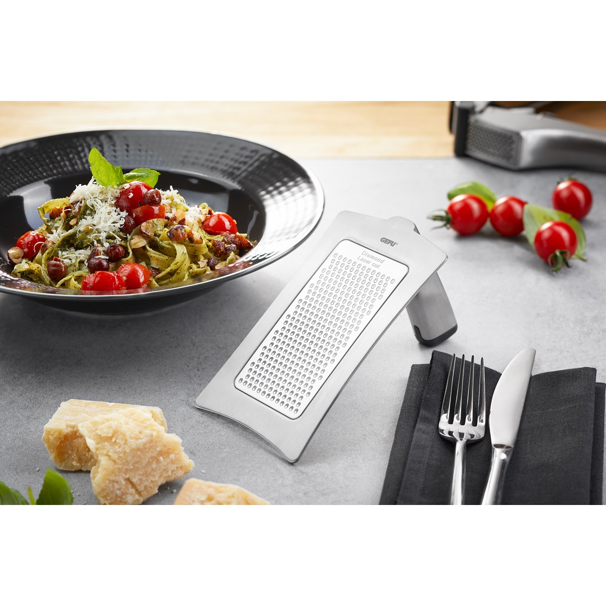 Râpe fine FORMAGGIO argent, GEFU