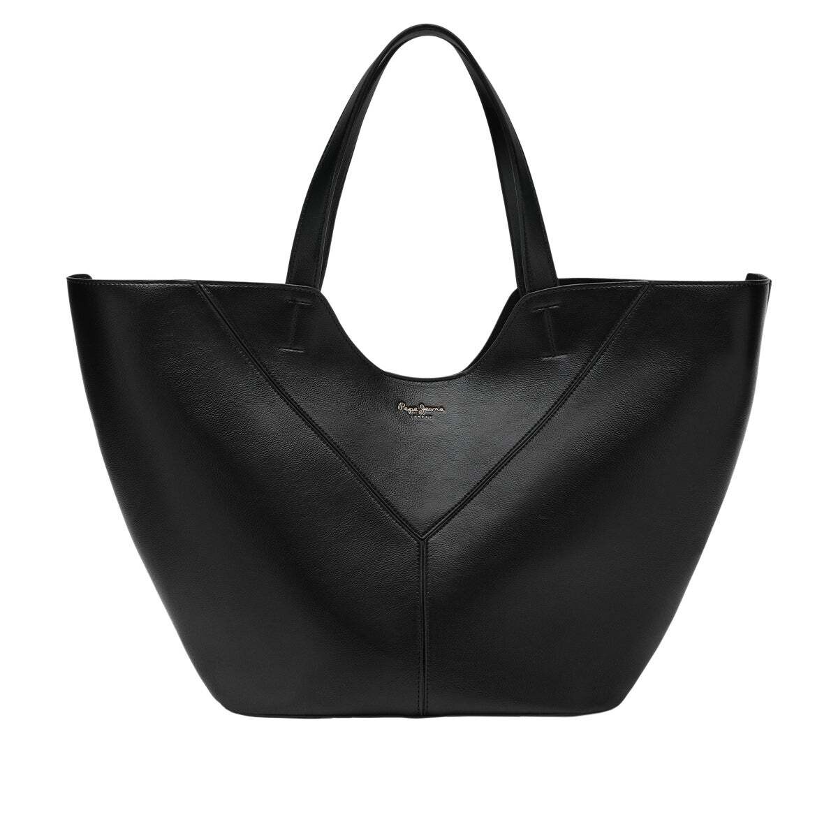 Sac Shopper Effet Cuir noir, PEPE JEANS