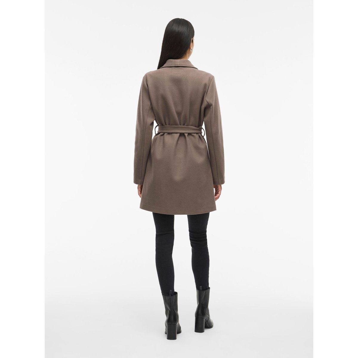 Manteau col italien à nouer falcon, VILA