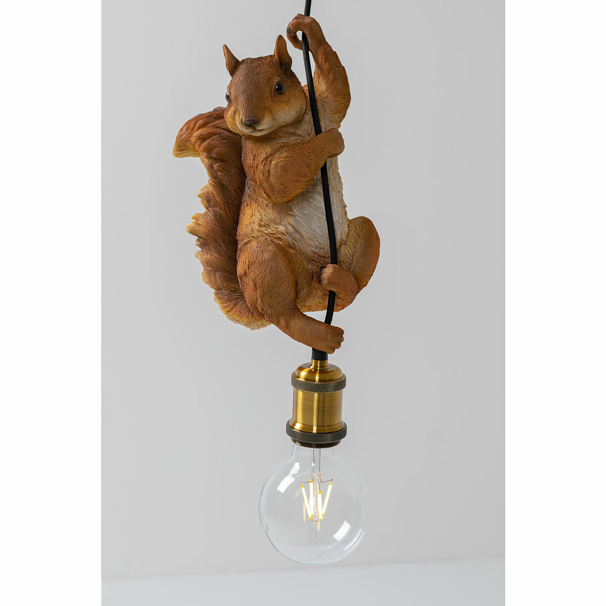 Pendant Lamp Animal Squirrel 20cm brown, KARE DESIGN