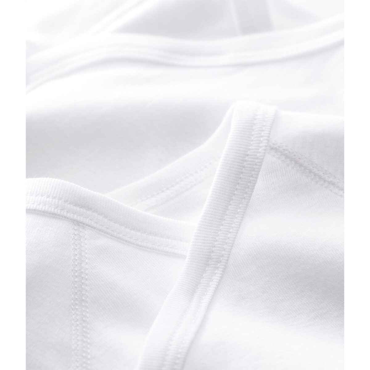 Lote de 2 bodies com abertura cruzada branco, PETIT BATEAU
