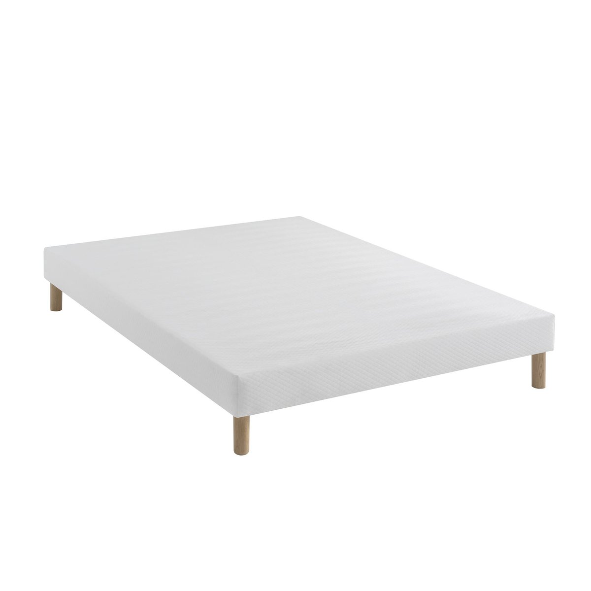 Ensemble matelas ressorts, latex et mémoire de forme, sommier Constellation et pieds Rêve 700 blanc, SOMEO