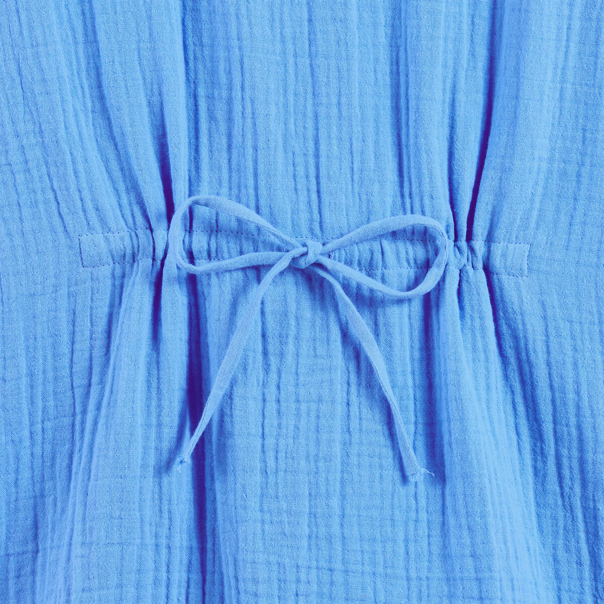 Cotton Muslin Beach Tunic blue, LA REDOUTE COLLECTIONS