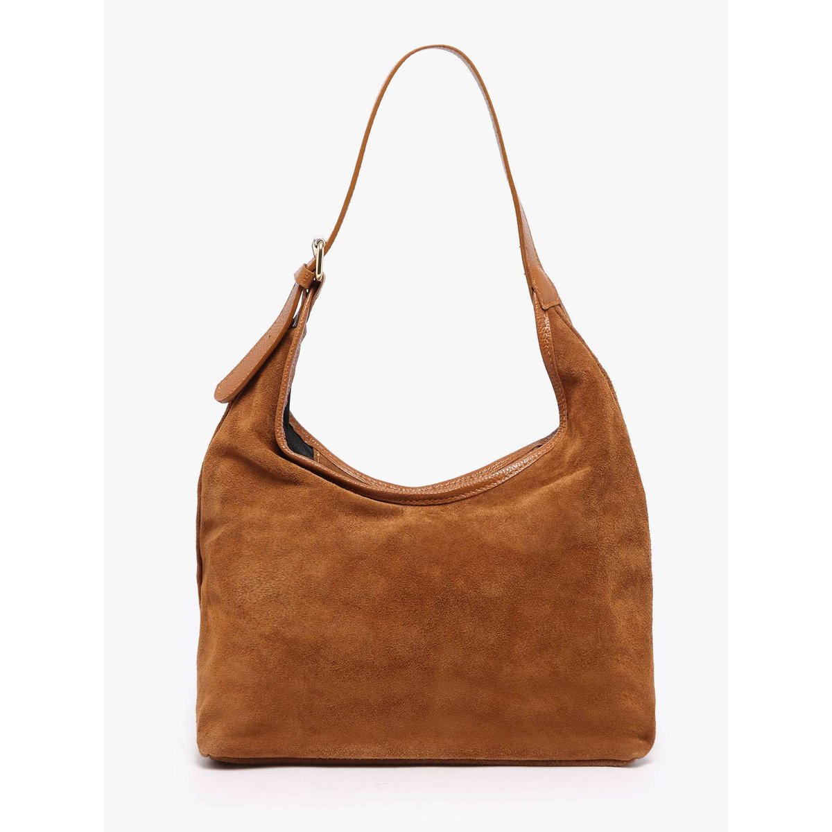 sac porté épaule Velvet caviar cuir cuoio scuro, MILANO