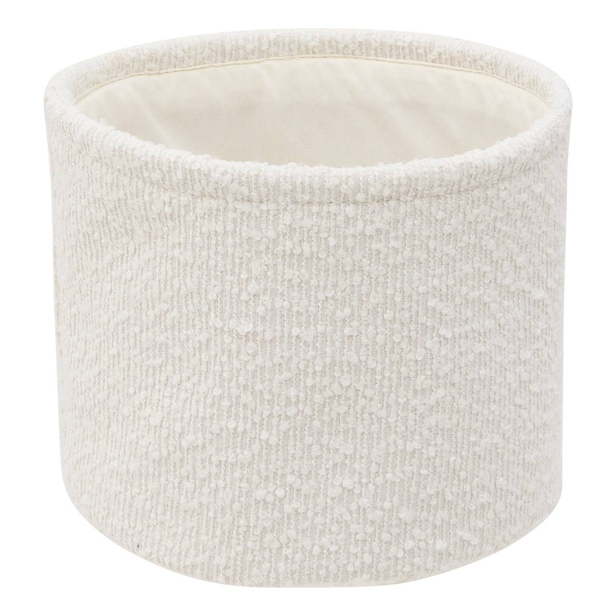Lot de 3 paniers ronds BOUCLETTE blanc, 5FIVE SIMPLY SMART
