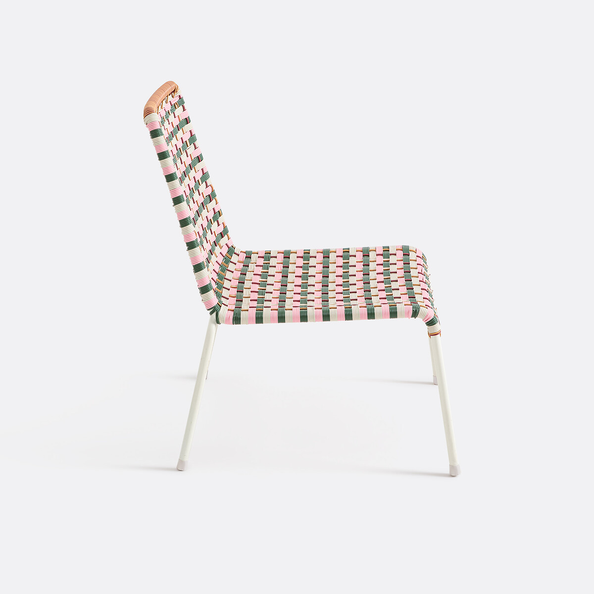 Velrose Low Garden Chair pink/green stripe, LA REDOUTE INTERIEURS