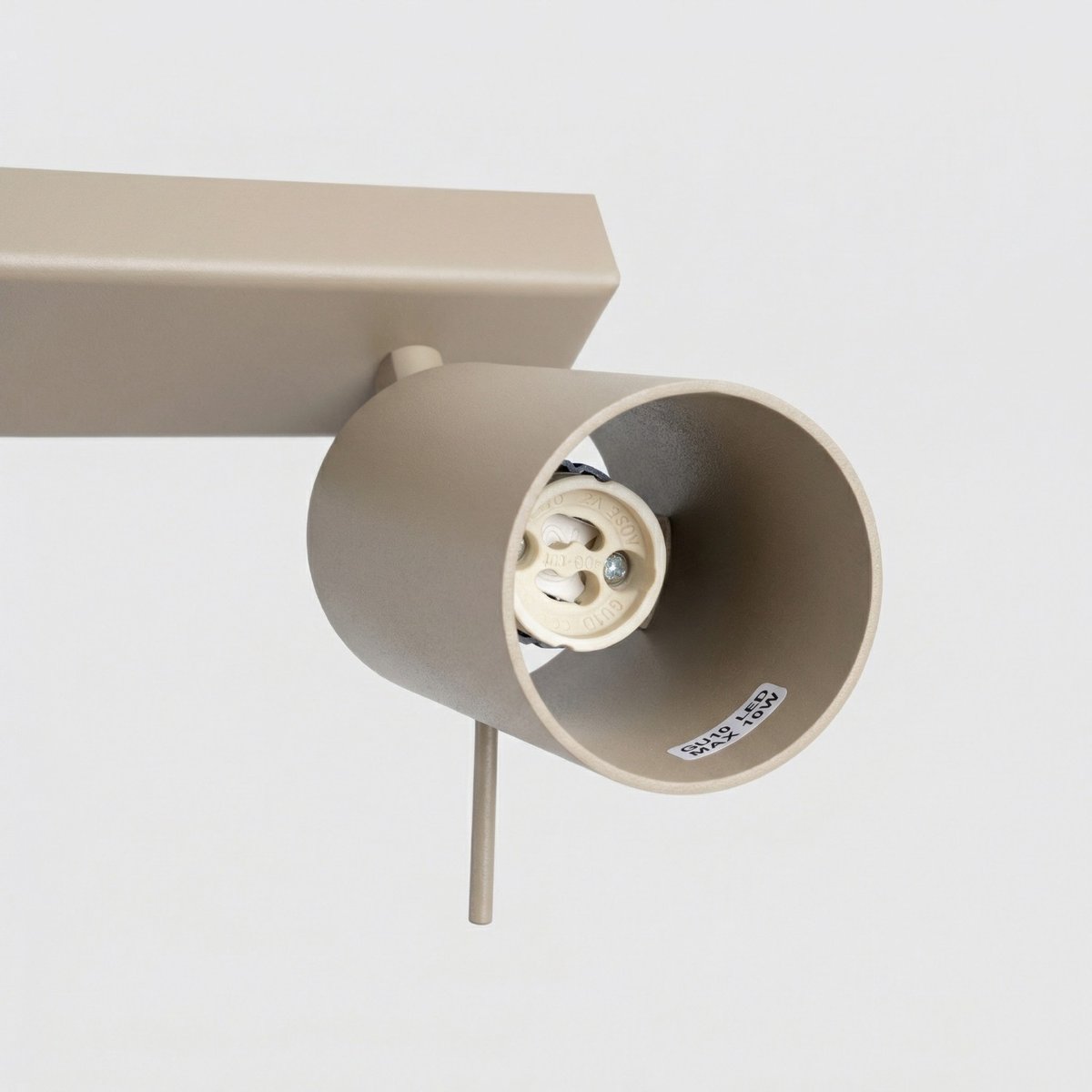 Plafonnier Acier Taupe GU10 2 RING taupe, EDEN
