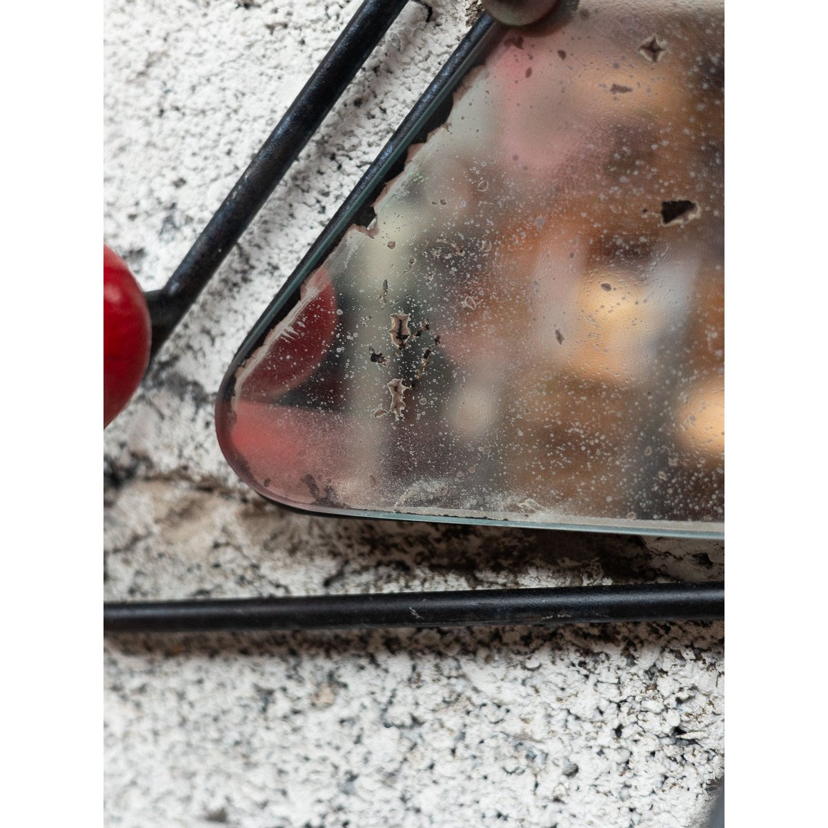 Miroir triangulaire Igor N°1100 - Bon état noir, DEBONGOUT