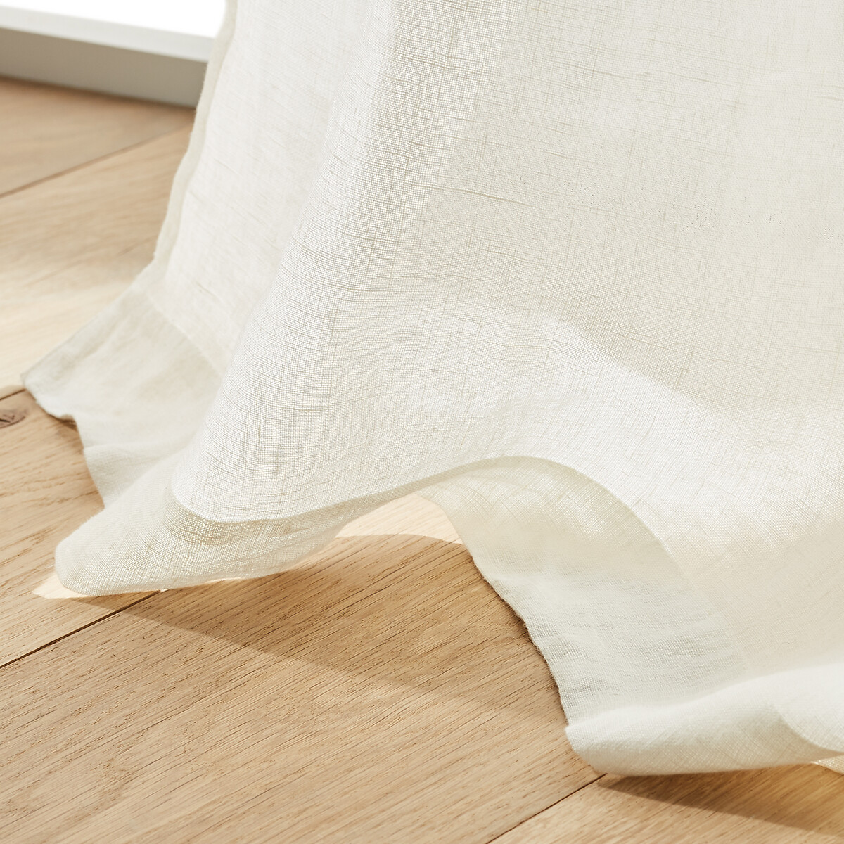 Jaliska Single Linen Curtain with Tab Top white foam, AM.PM
