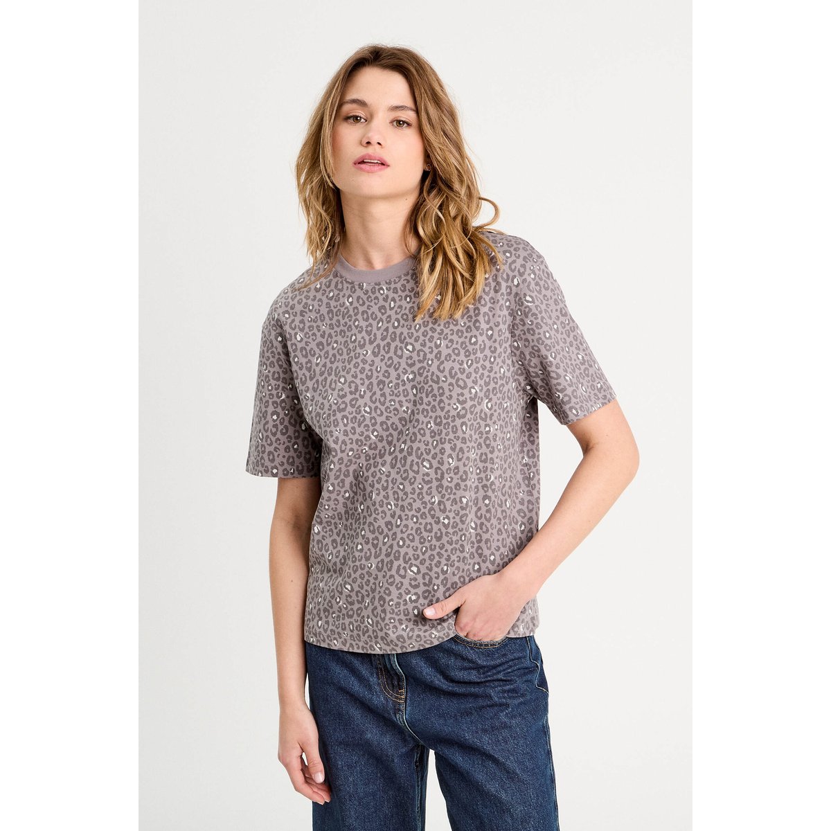 T-shirt manches courtes gris foncé, CACHE CACHE