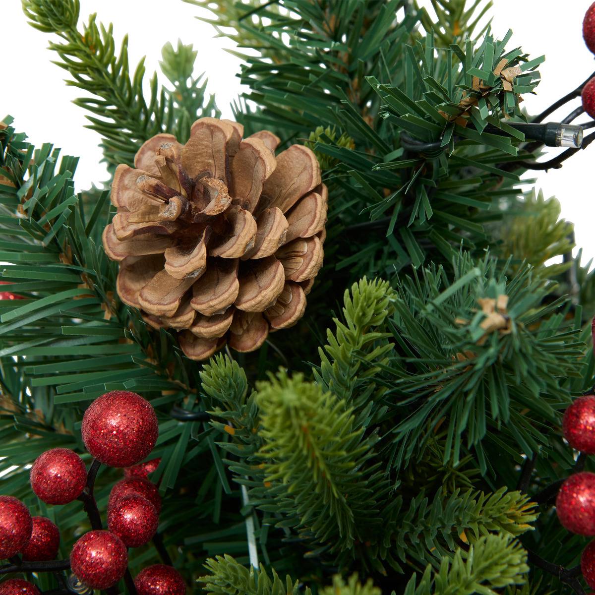 Sapin de table lumineux Kappi H50 cm vert, FEERIC LIGHTS & CHRISTMAS