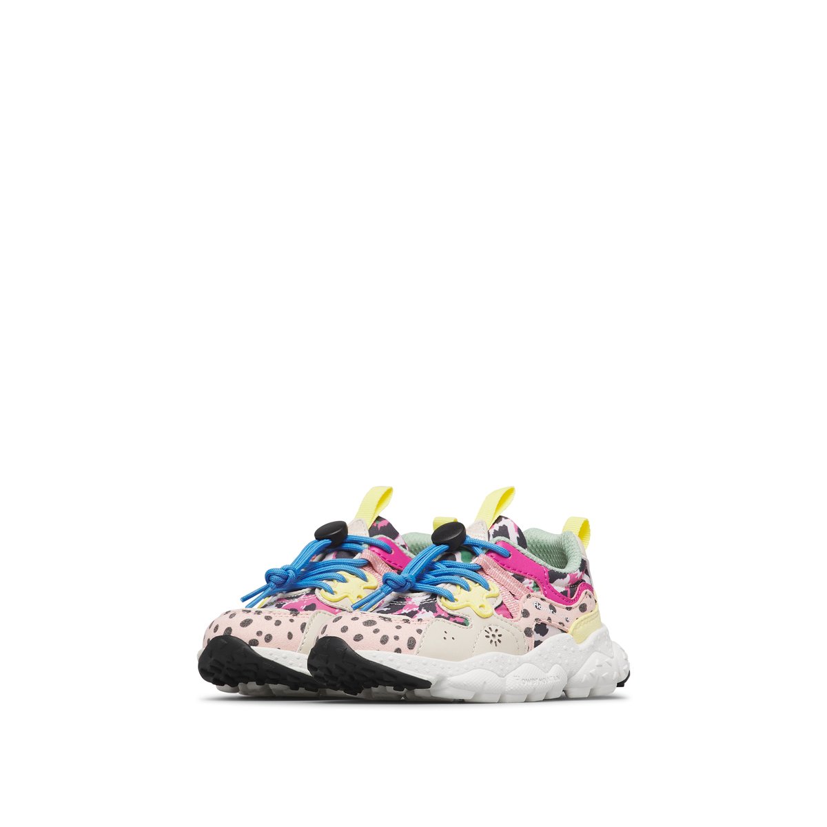Sneakers en simili cuir et tissu technique YAMANO 3 JUNIOR. rose-beige-, NATURINO