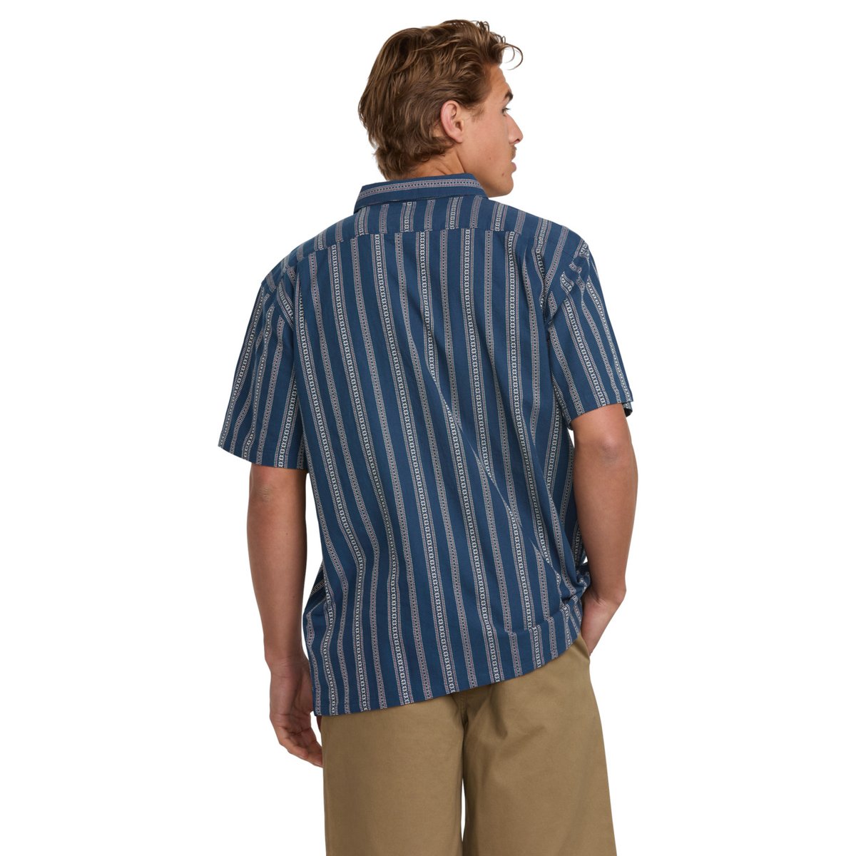 Chemise manches courtes SUNDAYS JACQUARD bleu midnight, BILLABONG