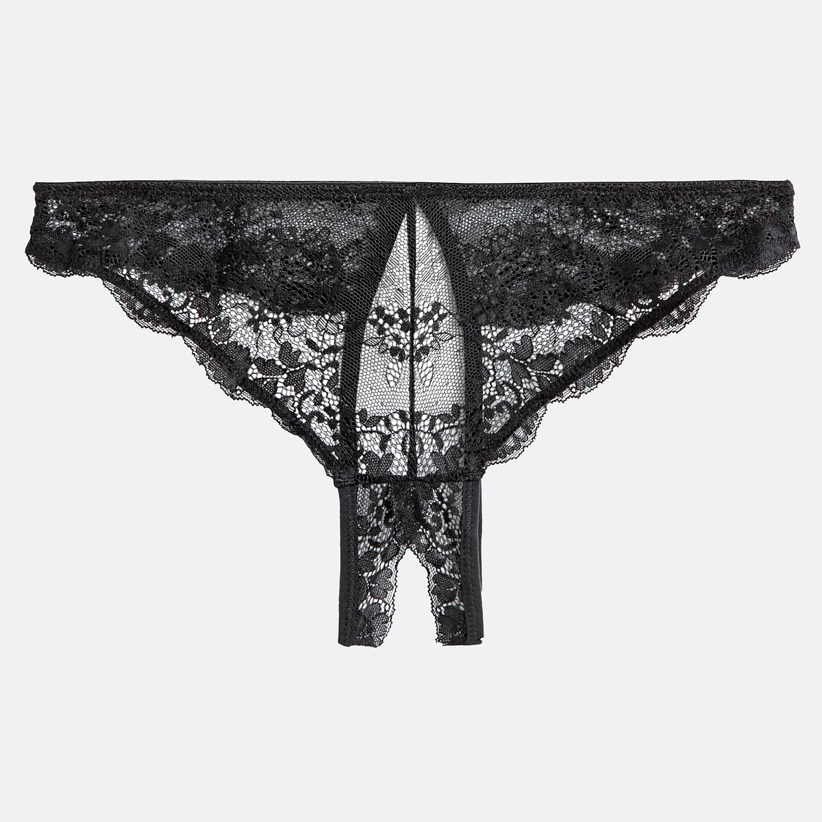 Tanga con encaje negro, SUITE PRIVEE