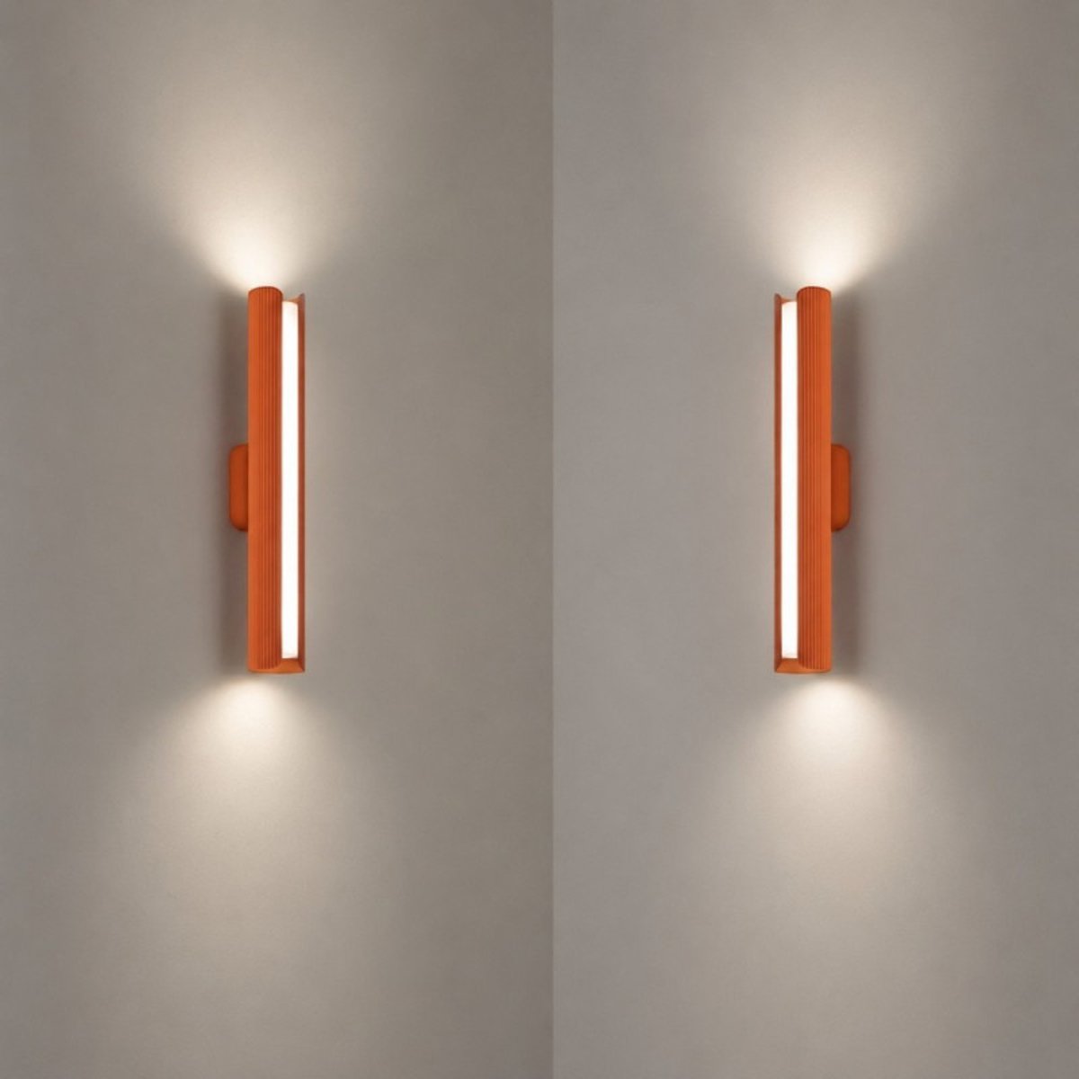 Applique murale LED 8W Dorica métal orange orange, MILLUMINE
