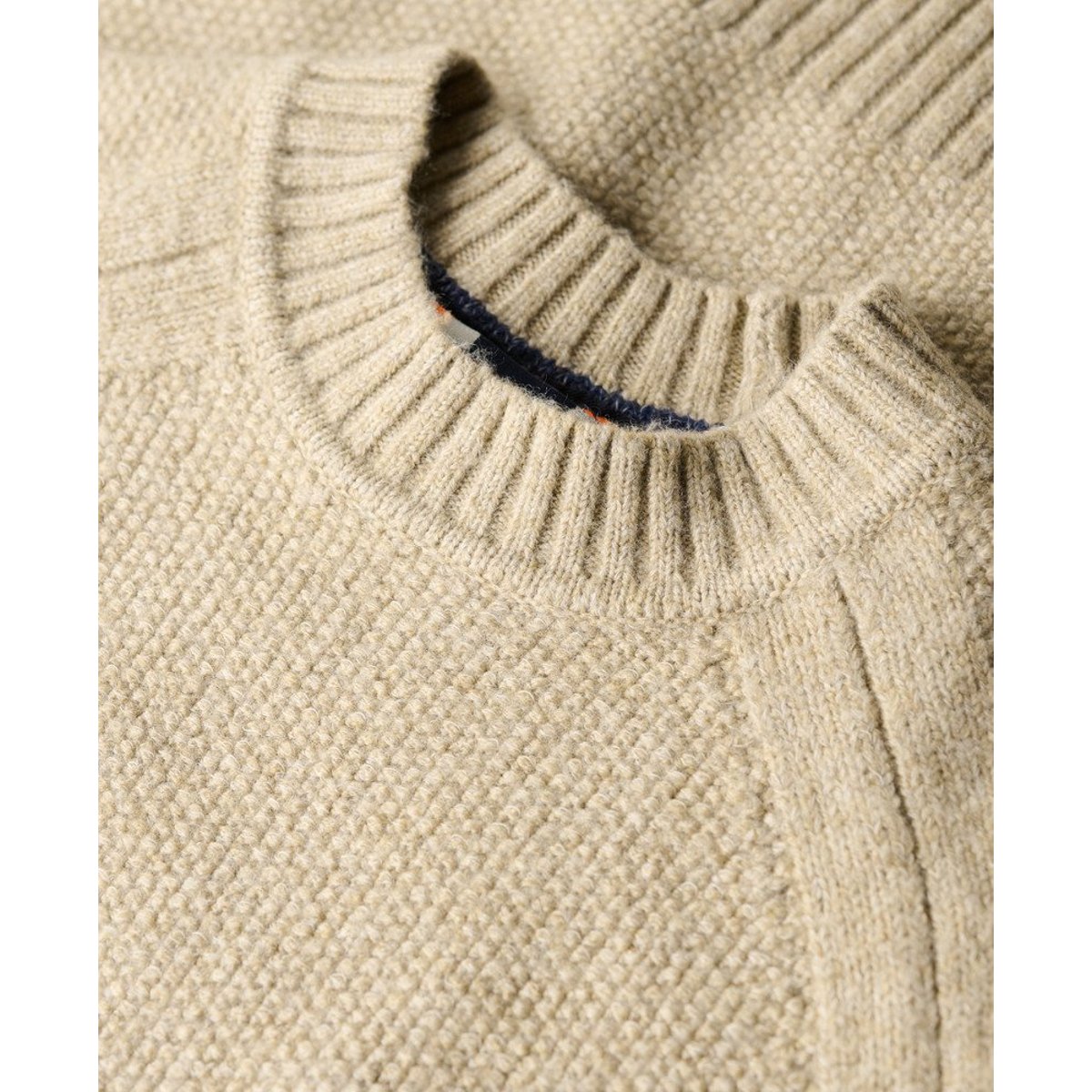 Pull épais beige, SUPERDRY