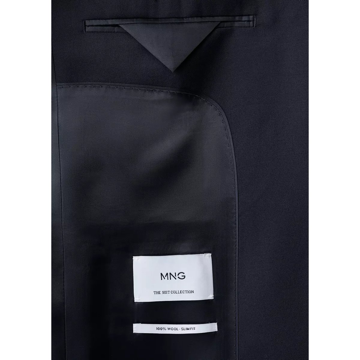 Veste costume Turin 100 % laine vierge bleu marine, MANGO MAN
