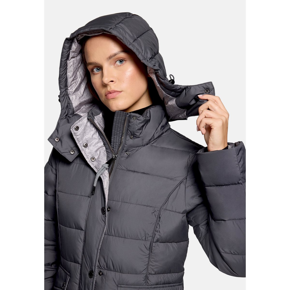 Veste matelassée à capuche amovible blackened pearl, BETTY BARCLAY