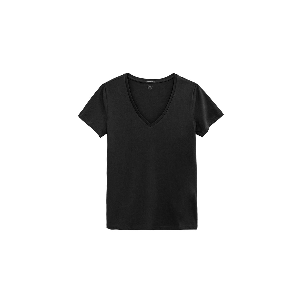 Tee-shirt encolure V broderie chevrons dos noir, IKKS