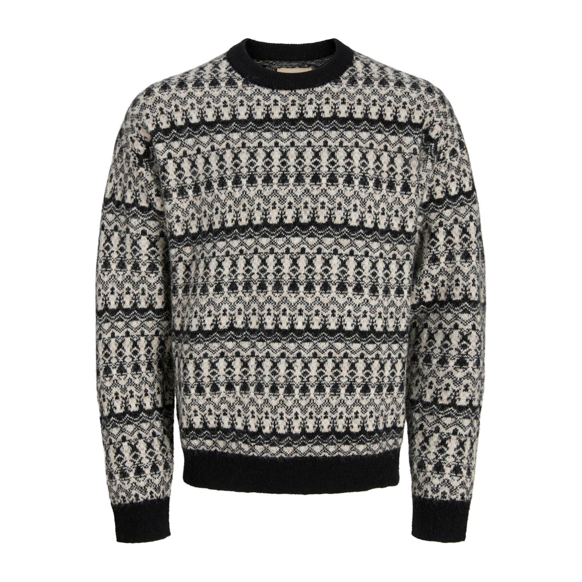Pull En Maille noire - black, JACK & JONES