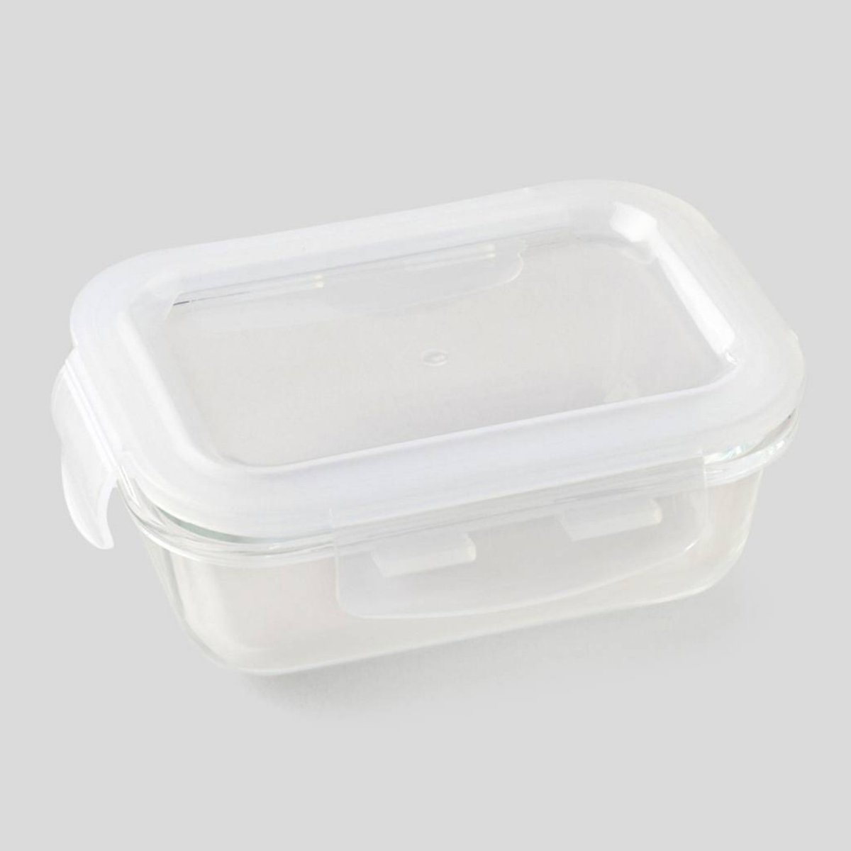 Boite hermétique 64cl, gamme 4 clips en verre transparent, MONOPRIX MAISON