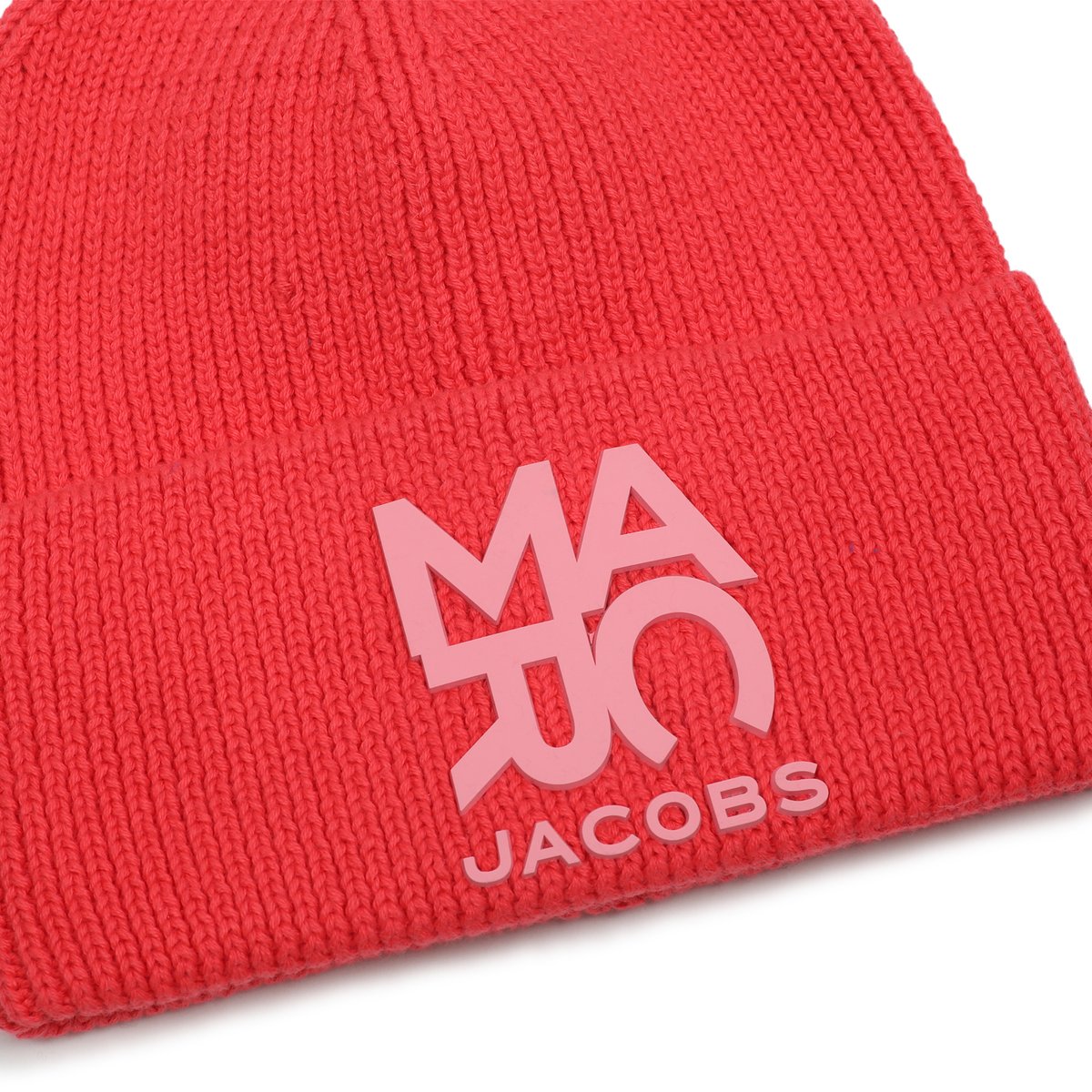 Bonnet en tricot geranium, MARC JACOBS