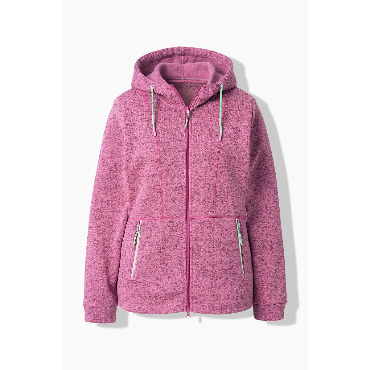 Veste en maille polaire rose clair, ULLA POPKEN