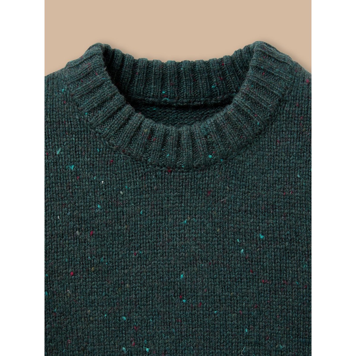 Pull en laine vert anglais, CYRILLUS